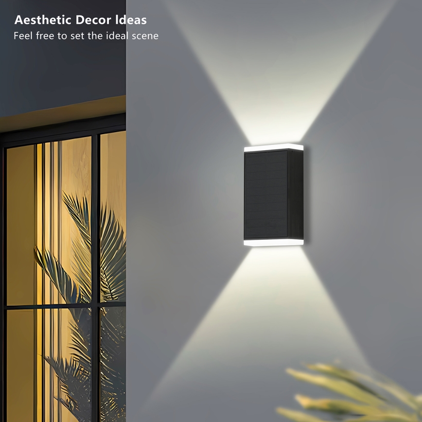 Brilagi - Світильник на стіну на сонячних батареях SUN GUARD LED/2W/3,7V 2000 mAh IP45