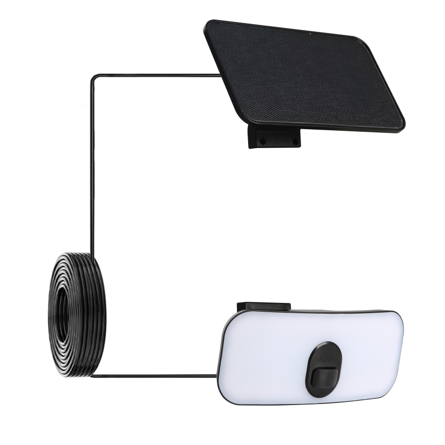 Brilagi - LED сонячний настінний світильник з датчиком руху та сутінків ROOF LED/13W/5V 4000 mAh IP65