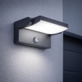 Brilagi - LED сонячний настінний світильник з датчиком руху та сутінків ANKLE LED/10W/3,7V 3000 mAh 4000K IP65 антрацит