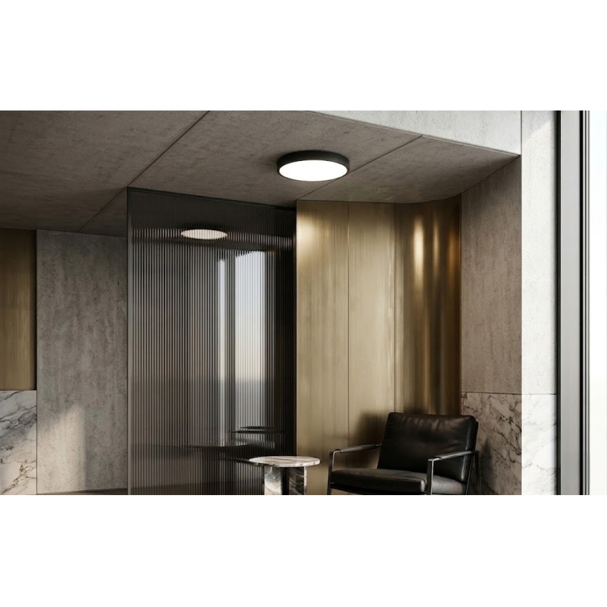 BRILAGI - LED стельовий світильник для ванної кімнати з датчиком ZENNA LED/24W/230V діаметр 35 см IP44 чорний