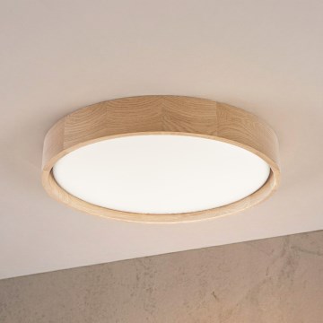 Brilagi - LED стельний світильник MANAROLA PLAIN LED/24W/230V 3000K діаметр 41 см дуб