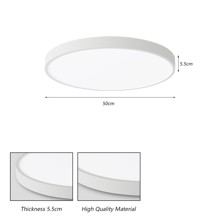 Brilagi - LED стельний світильник POOL LED/60W/230V 3000/4500/6000K 50 см білий