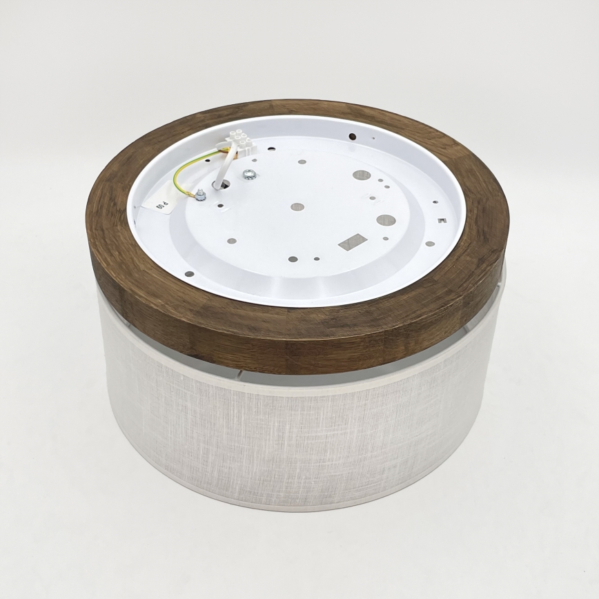 Brilagi - Світильник стельовий LED BELLADONNA 1xE27/15W/230V діам. 30 см білий/дуб горіх
