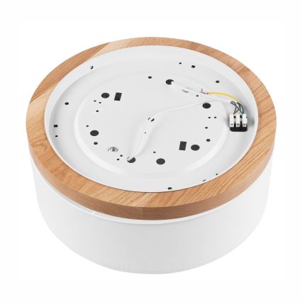 Brilagi - Світлодіодний стельовий світильник BELLADONNA 2xE27/15W/230V діам. 40 см білий/дуб