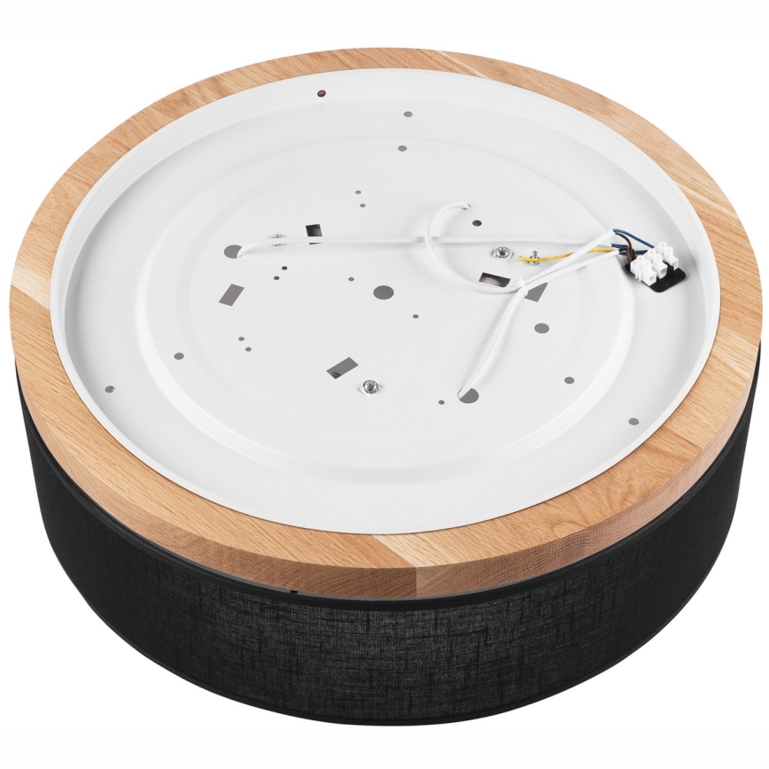 Brilagi - Світильник стельовий LED BELLADONNA 3xE27/15W/230V діам. 50 см чорний/дуб