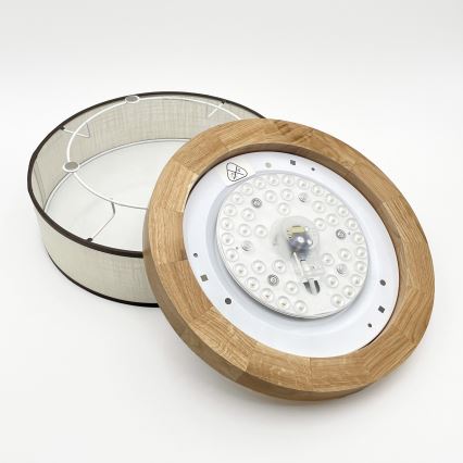 Brilagi - LED стельове світло BELLADONNA LED/20W/230V діаметром 30 см кремове/дуб