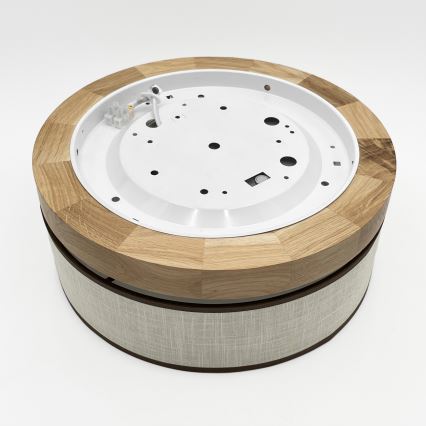 Brilagi - LED стельове світло BELLADONNA LED/20W/230V діаметром 30 см кремове/дуб