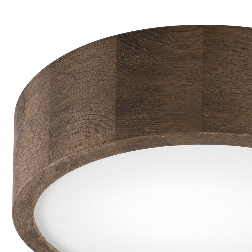 Brilagi - Світильник стельовий LED CARVALHO 1xE27/60W/230V дуб горіх діам. 27 см