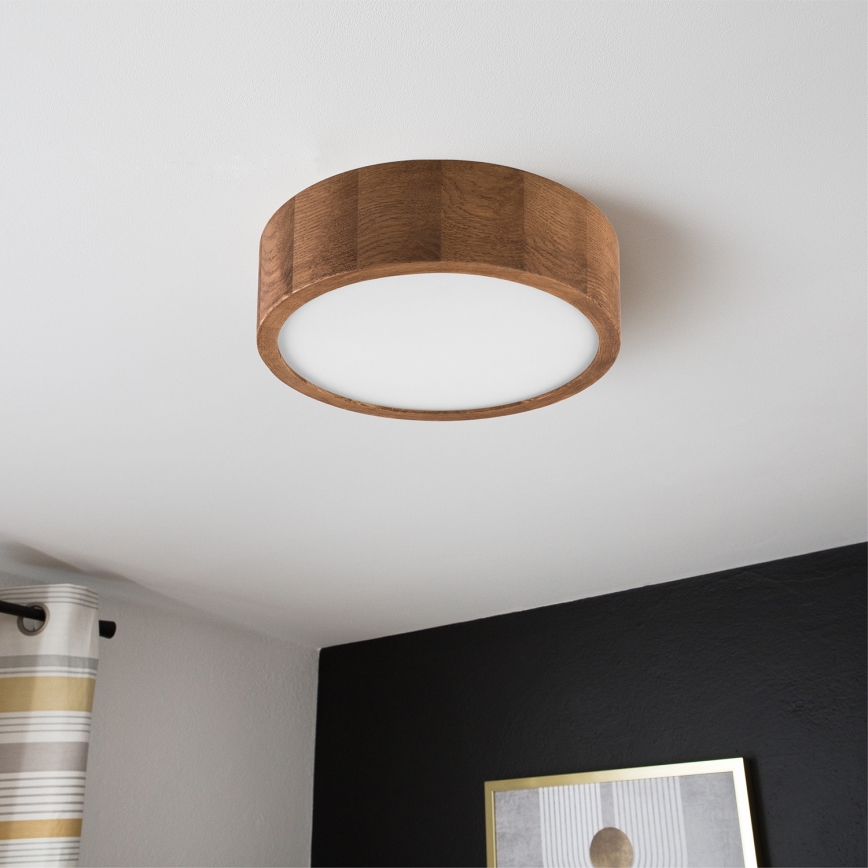 Brilagi - Світильник стельовий LED CARVALHO 1xE27/60W/230V дуб вишня діам. 27 см