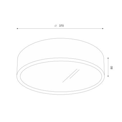 Brilagi - Світильник стельовий LED CARVALHO 2xE27/60W/230V дуб вишня діам. 37 см