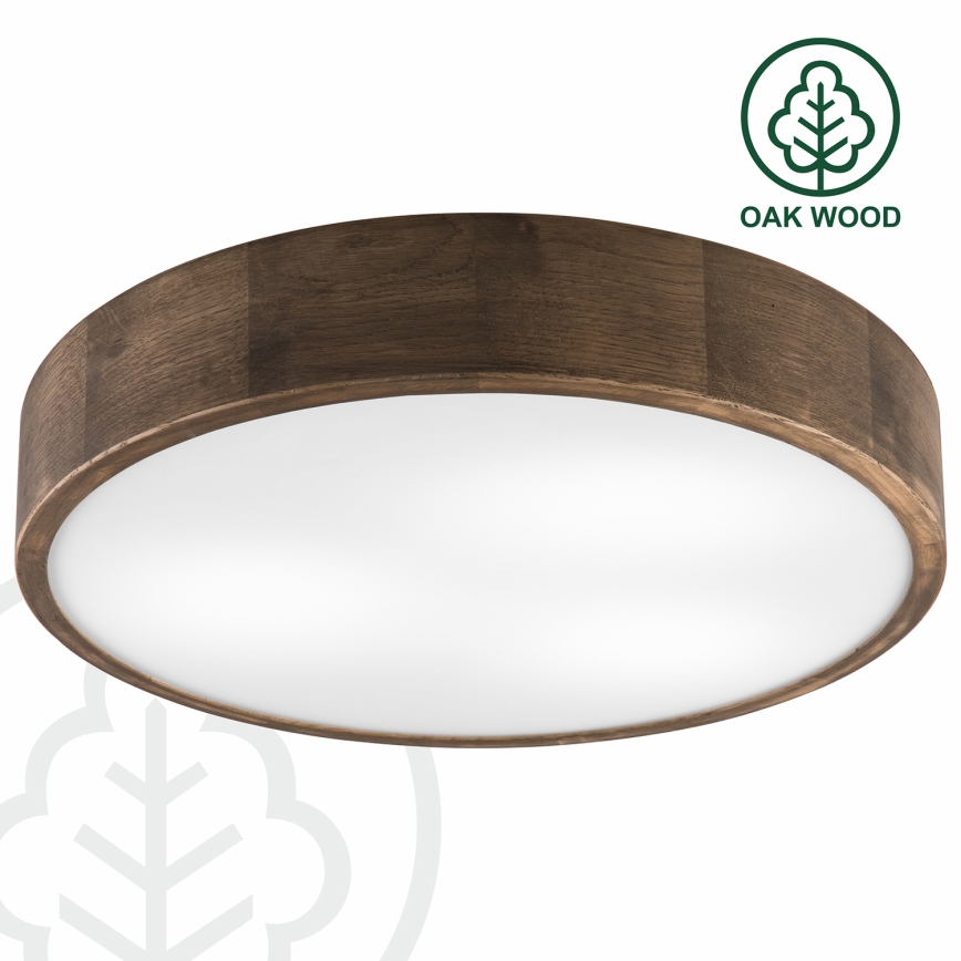 Brilagi - Світильник стельовий LED CARVALHO 3xE27/60W/230V дуб горіх діам. 47 см