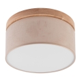 Brilagi - LED Стельовий світильник BELLADONNA 1xE27/15W/230V бежевий/дуб