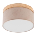 Brilagi - LED Стельовий світильник BELLADONNA 1xE27/15W/230V бежевий/сосна