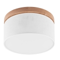 Brilagi - LED Стельовий світильник BELLADONNA 1xE27/15W/230V діам. 30 см білий/дуб