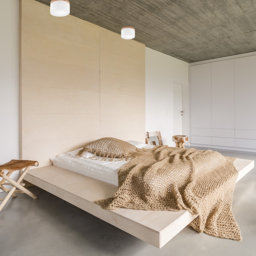 Brilagi - LED Стельовий світильник BELLADONNA 1xE27/15W/230V діам. 30 см білий/дуб