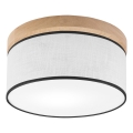 Brilagi - LED Стельовий світильник BELLADONNA 1xE27/15W/230V діаметр 30 см білий/дуб