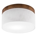 Brilagi - LED Стельовий світильник BELLADONNA 1xE27/15W/230V діаметр 30 см білий/дуб вишня