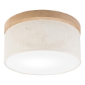 Brilagi - LED Стельовий світильник BELLADONNA 1xE27/15W/230V діаметр 30 см кремовий/дуб