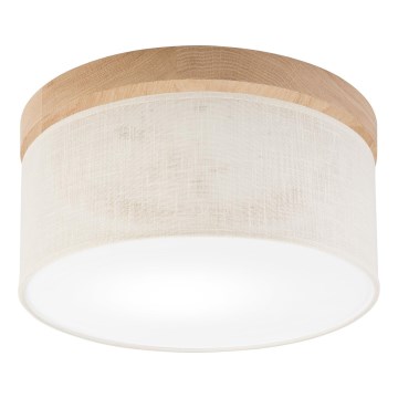 Brilagi - LED Стельовий світильник BELLADONNA 1xE27/15W/230V діаметр 30 см кремовий/дуб