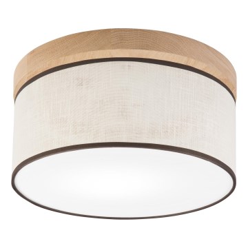 Brilagi - LED Стельовий світильник BELLADONNA 1xE27/15W/230V діаметр 30 см кремовий/дуб