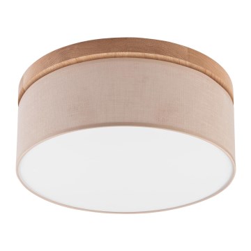 Brilagi - LED Стельовий світильник BELLADONNA 2xE27/15W/230V бежевий/дуб