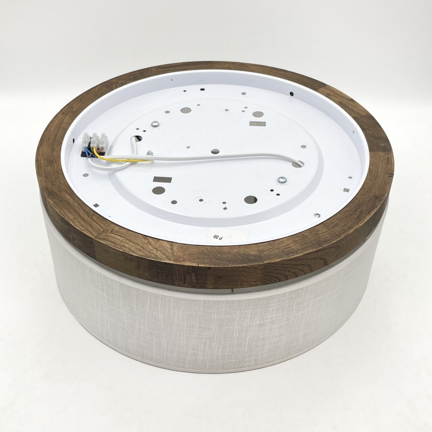 BRILAGI - LED стельовий світильник BELLADONNA 2xE27/15W/230V діам. 40 см білий/dуб горіх