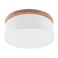 Brilagi - LED Стельовий світильник BELLADONNA 2xE27/15W/230V діаметр 40 см білий/дуб