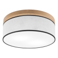 Brilagi - LED Стельовий світильник BELLADONNA 2xE27/15W/230V діаметр 40 см білий/дуб