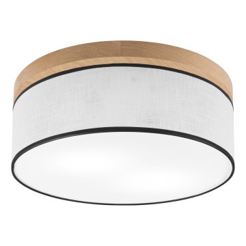 Brilagi - LED Стельовий світильник BELLADONNA 2xE27/15W/230V діаметр 40 см білий/дуб