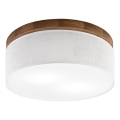 Brilagi - LED Стельовий світильник BELLADONNA 2xE27/15W/230V діаметр 40 см білий/дуб вишня