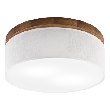 Brilagi - LED Стельовий світильник BELLADONNA 2xE27/15W/230V діаметр 40 см білий/дуб вишня
