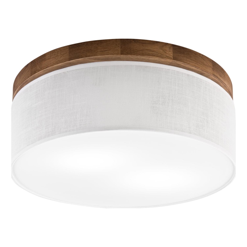 Brilagi - LED Стельовий світильник BELLADONNA 2xE27/15W/230V діаметр 40 см білий/дуб вишня