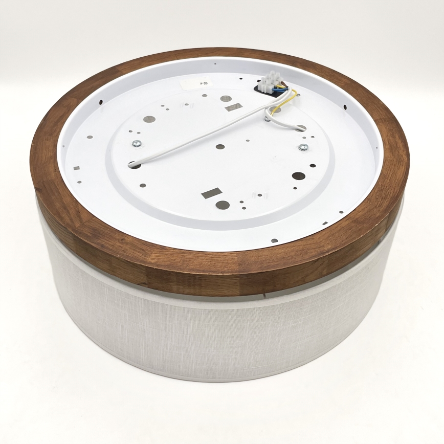 Brilagi - LED Стельовий світильник BELLADONNA 2xE27/15W/230V діаметр 40 см білий/дуб вишня
