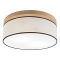 Brilagi - LED Стельовий світильник BELLADONNA 2xE27/15W/230V діаметр 40 см кремовий/дуб