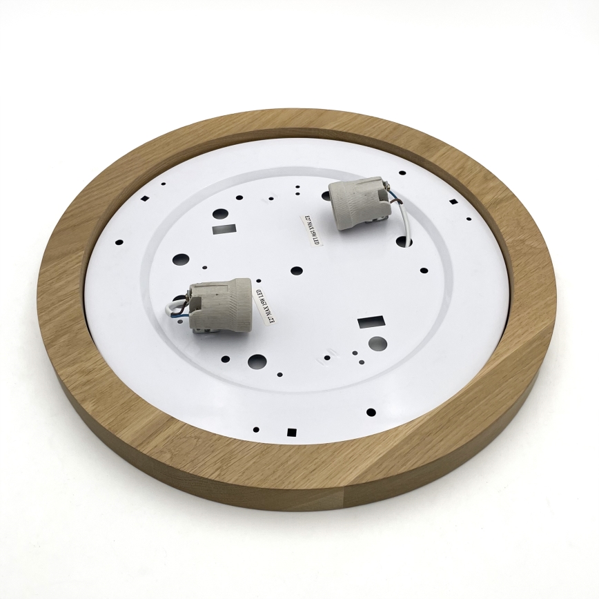 Brilagi - LED Стельовий світильник BELLADONNA 2xE27/15W/230V діаметр 40 см кремовий/дуб