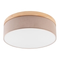 Brilagi - LED Стельовий світильник BELLADONNA 3xE27/15W/230V бежевий/сосна