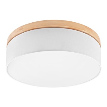 Brilagi - LED Стельовий світильник BELLADONNA 3xE27/15W/230V білий/сосна