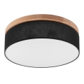 Brilagi - LED Стельовий світильник BELLADONNA 3xE27/15W/230V чорний/дуб