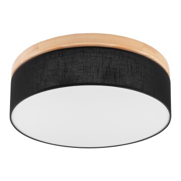 Brilagi - LED Стельовий світильник BELLADONNA 3xE27/15W/230V діам. 50 см чорний/сосна