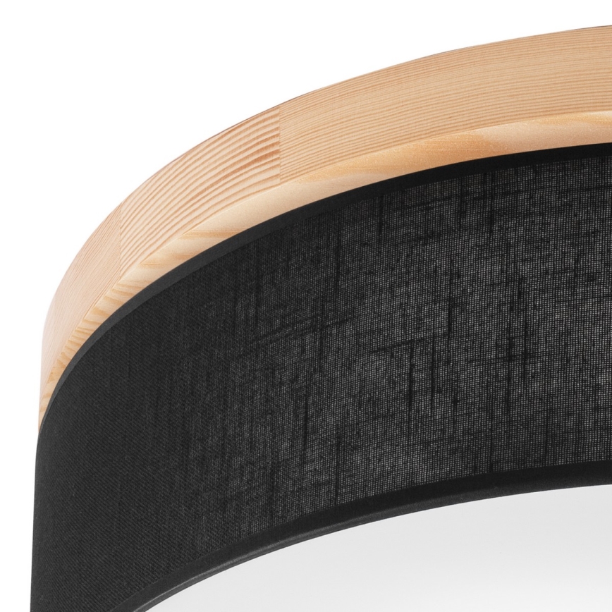 Brilagi - LED Стельовий світильник BELLADONNA 3xE27/15W/230V діам. 50 см чорний/сосна