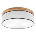 Brilagi - LED Стельовий світильник BELLADONNA 3xE27/15W/230V діаметр 50 см білий/дуб