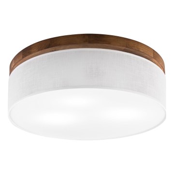 Brilagi - LED Стельовий світильник BELLADONNA 3xE27/15W/230V діаметр 50 см білий/дуб вишня