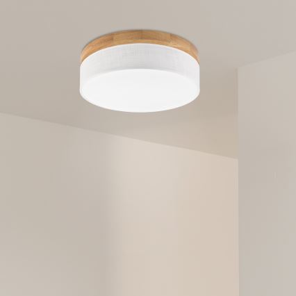 Brilagi - LED стельовий світильник BELLADONNA LED/36W/230V діаметр 40 см білий/дуб