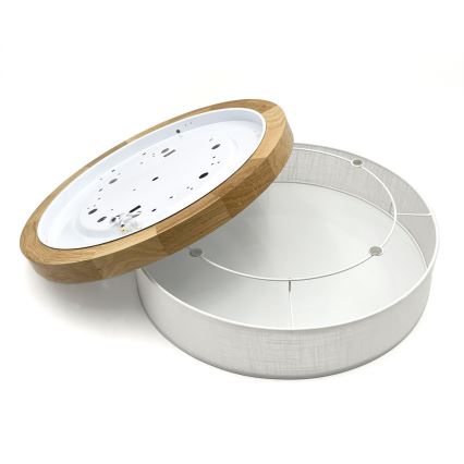 Brilagi - LED стельовий світильник BELLADONNA LED/36W/230V діаметр 40 см білий/дуб