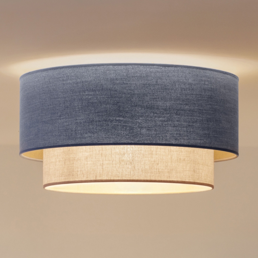 Brilagi - LED стельовий світильник BOHO ECO 1xE27/10W/230V Ø 40 см синій/кремовий