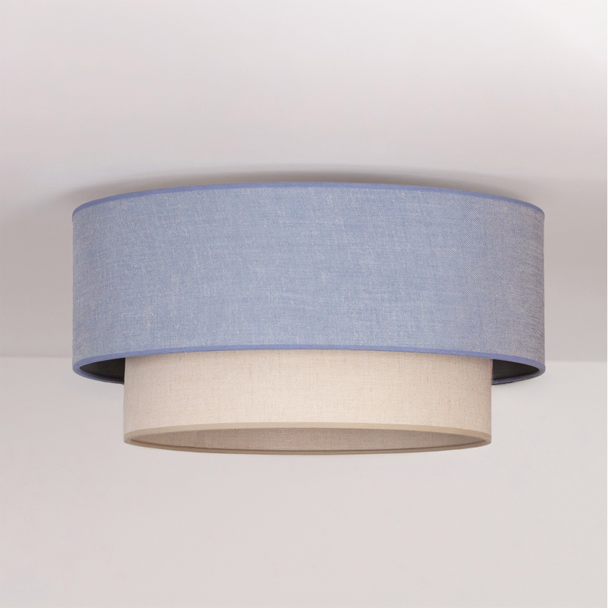 Brilagi - LED стельовий світильник BOHO ECO 1xE27/10W/230V Ø 40 см синій/кремовий