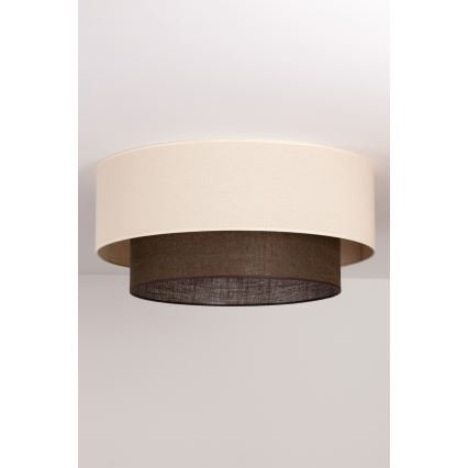 Brilagi - LED-стельовий світильник BOHO STYLE 3xE27/15W/230V діаметр 60 cm кремовий/коричневий