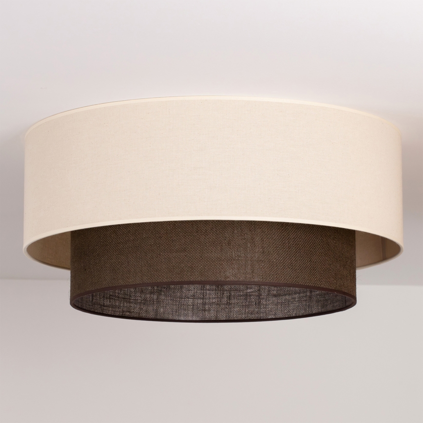 Brilagi - LED-стельовий світильник BOHO STYLE 3xE27/15W/230V діаметр 60 cm кремовий/коричневий
