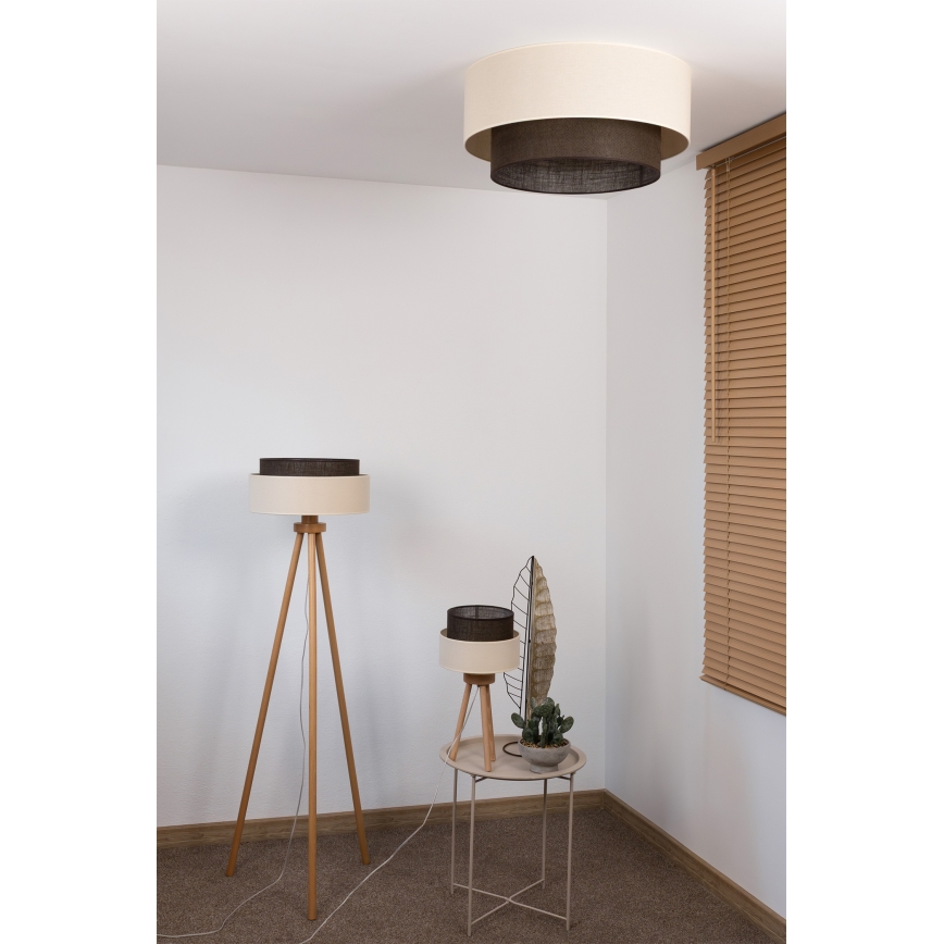 Brilagi - LED-стельовий світильник BOHO STYLE 3xE27/15W/230V діаметр 60 cm кремовий/коричневий