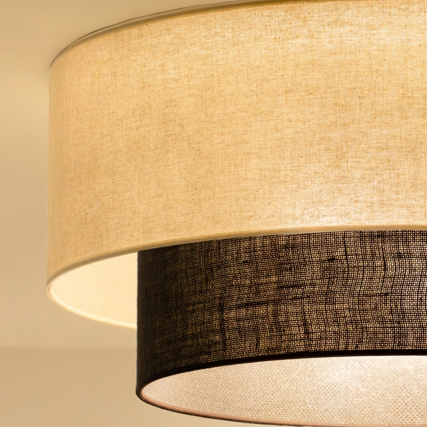 Brilagi - LED-стельовий світильник BOHO STYLE 3xE27/15W/230V діаметр 60 cm кремовий/коричневий